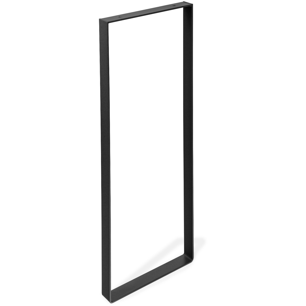 Picior masa stil industrial, 80 x 30 x 4 cm, rectangular, negru
