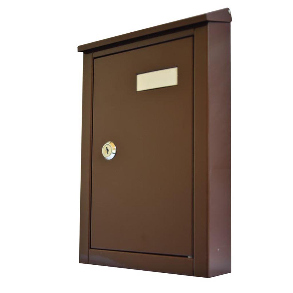 Cutie postala, 2 chei, exterior, 320 x 220 x 75 mm, maro