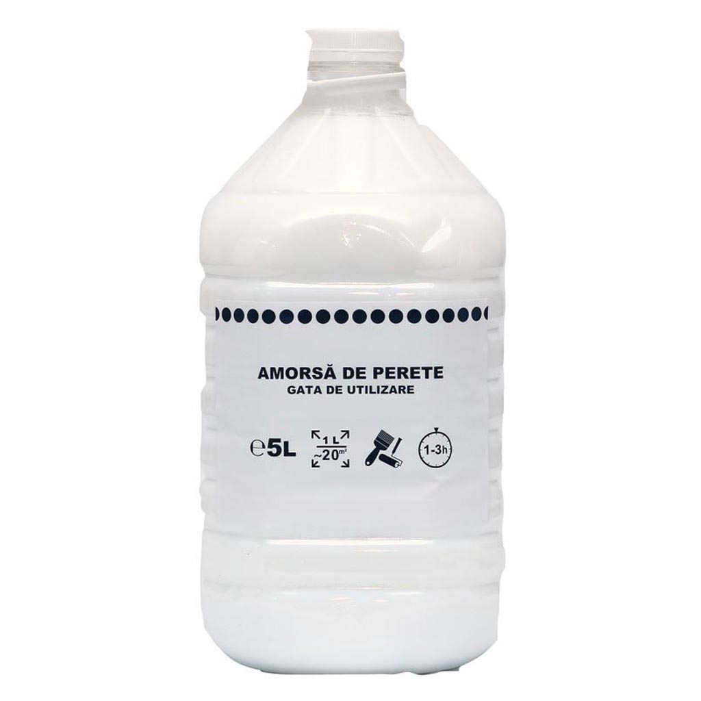 Amorsa pentru perete interior, alb, 5 L