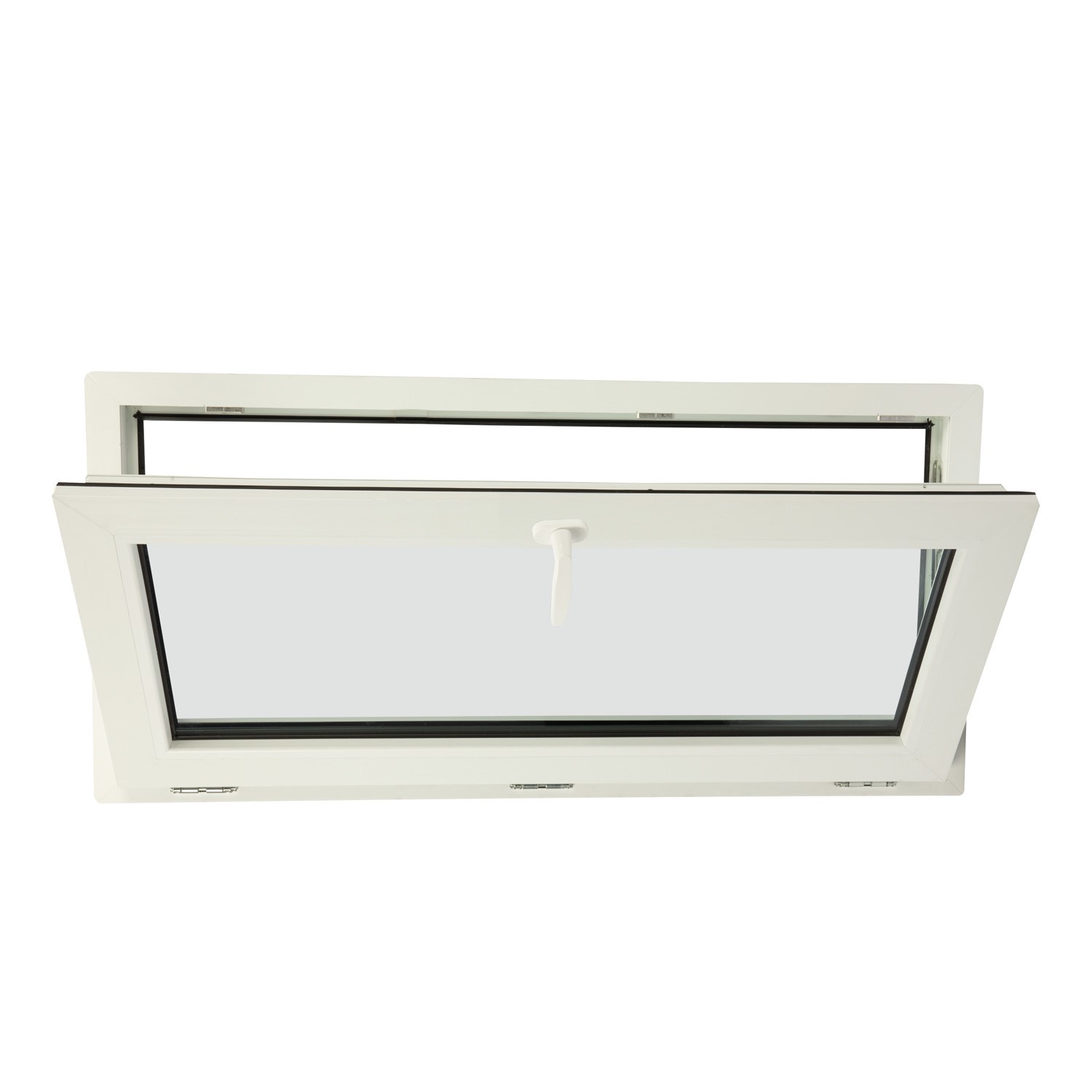 Fereastra termopan FENSTERWELT, PVC, 4 camere, 76 x 56 cm, deschidere oscilanta in jos, alb