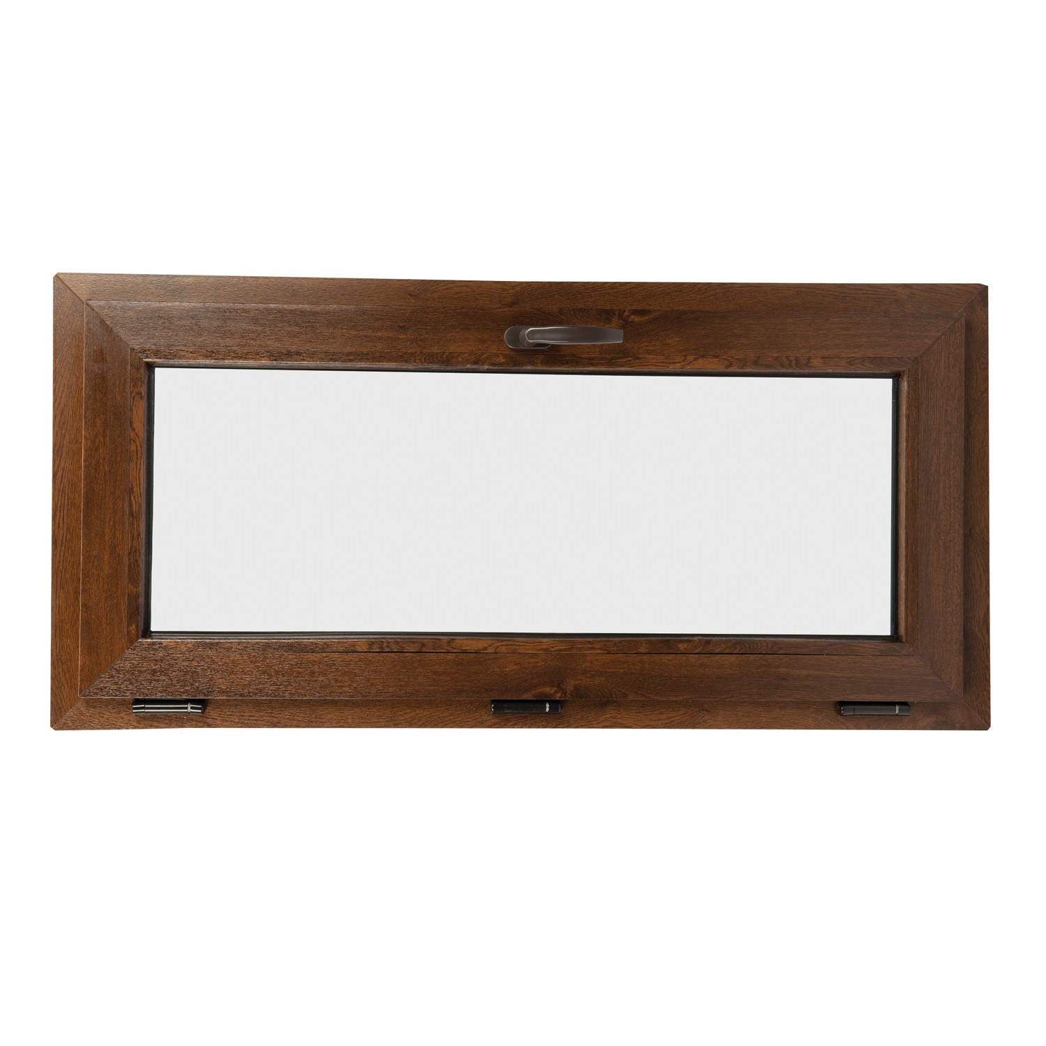 Fereastra termopan FENSTERWELT, PVC, 6 camere, 116 x 56 cm, deschidere oscilanta in jos, nuc