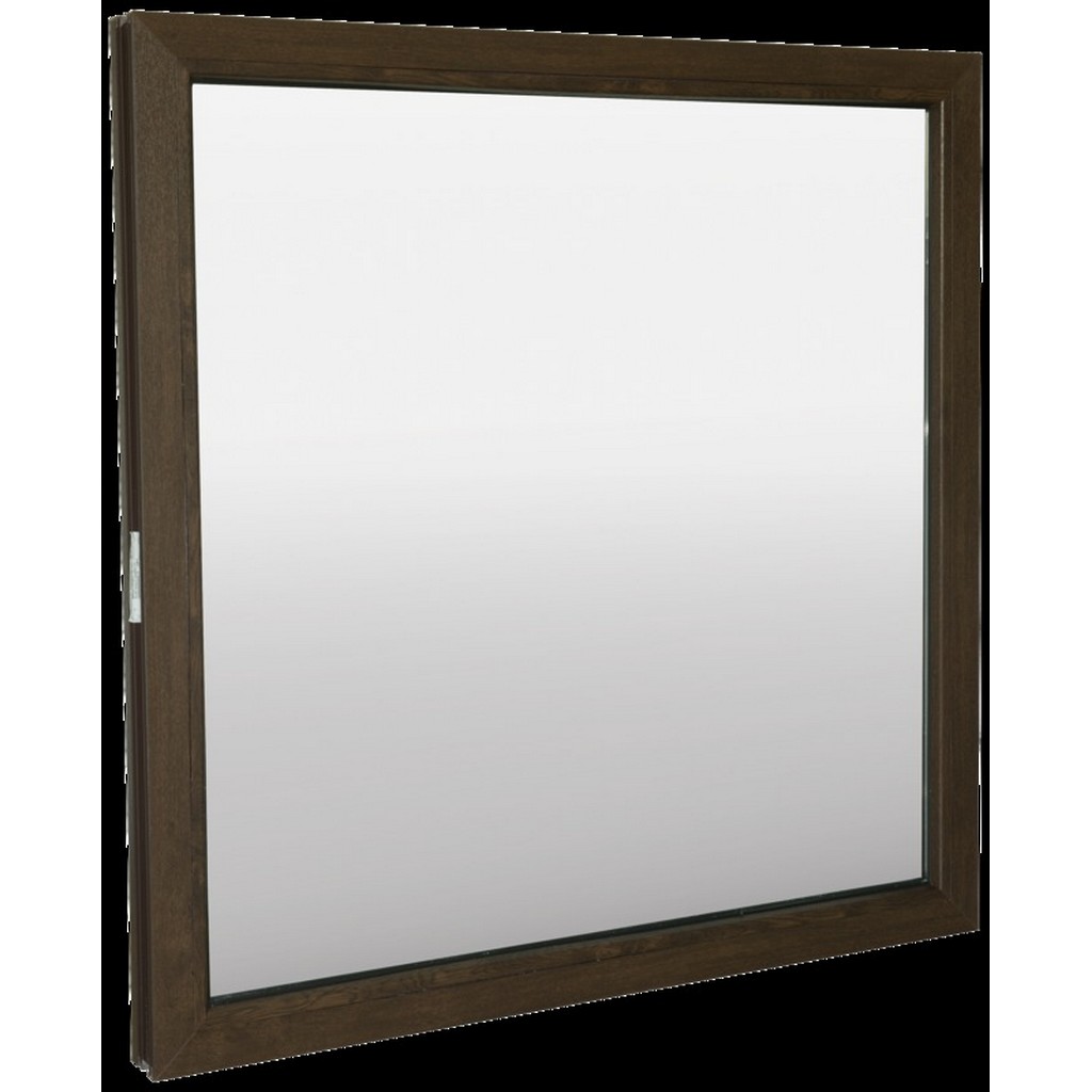 Fereastra termopan FENSTERWELT, PVC, 6 camere, 116 x 116 cm, deschidere fixa stanga, nuc