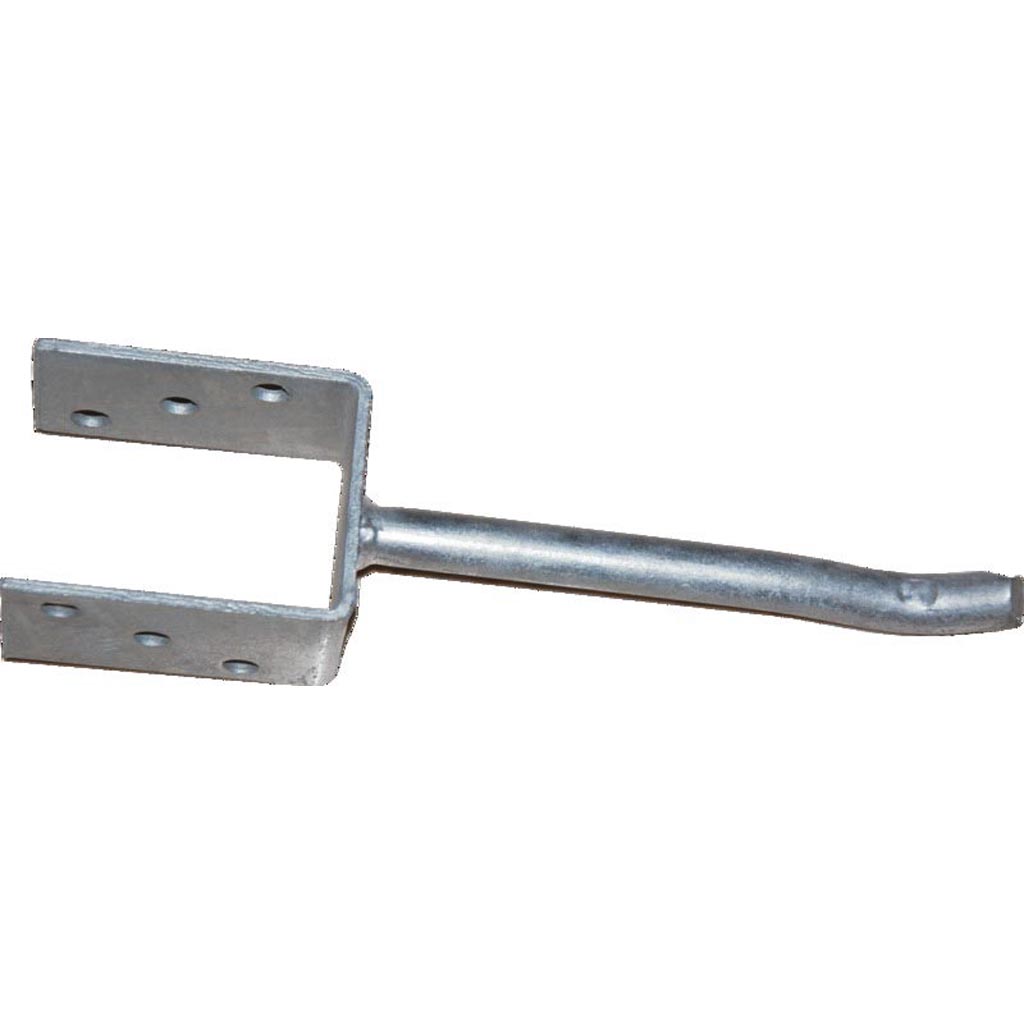 Suport tip U cu picior, 101 x 100 x 200 x 60 mm, zincat alb
