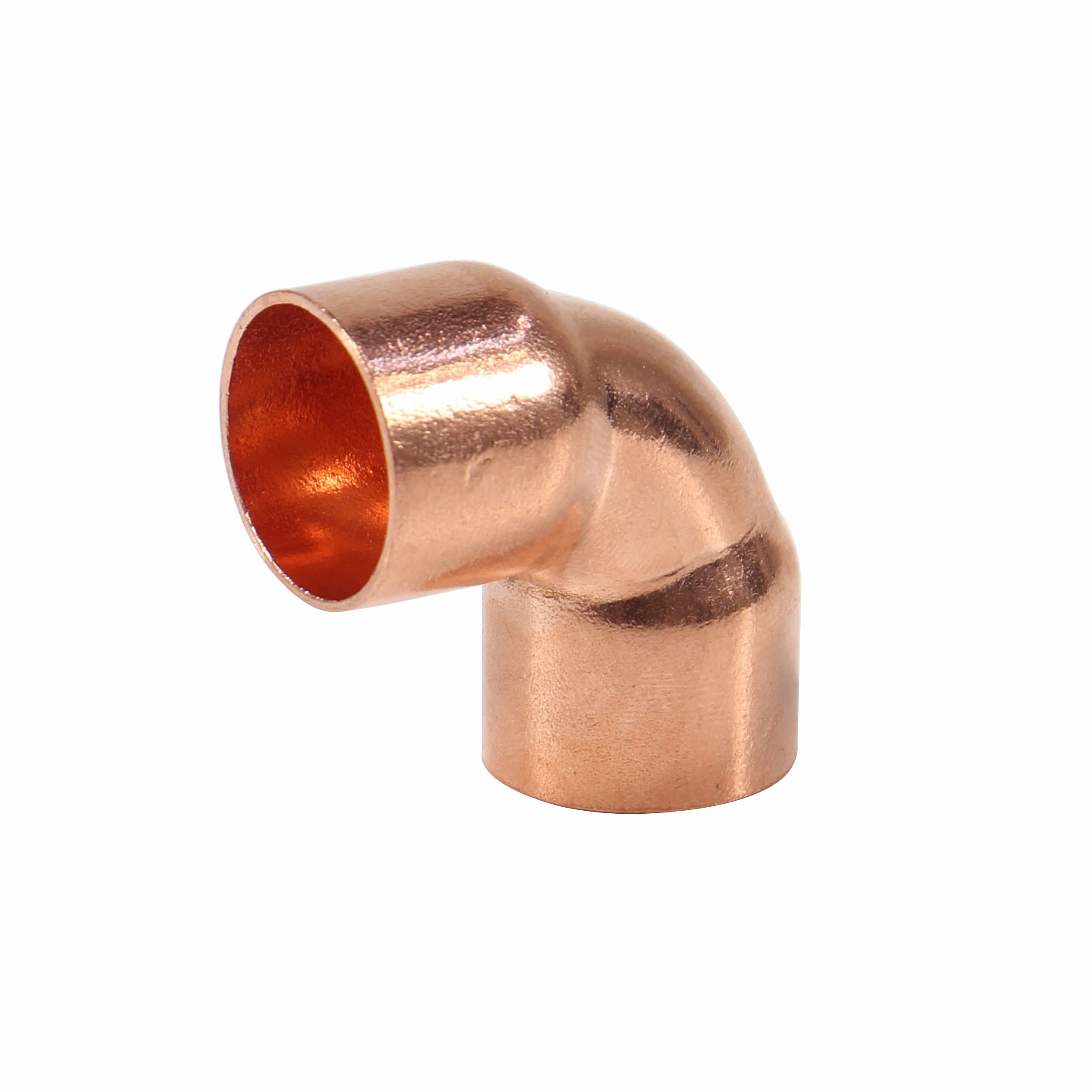 Cot cupru, 15 mm, 90 grade, interior-exterior, set 10 bucati