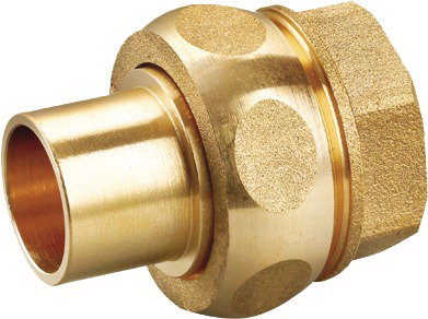 Niplu Olandez alama cupru, 28 mm, racord 1/2 I, filet interior