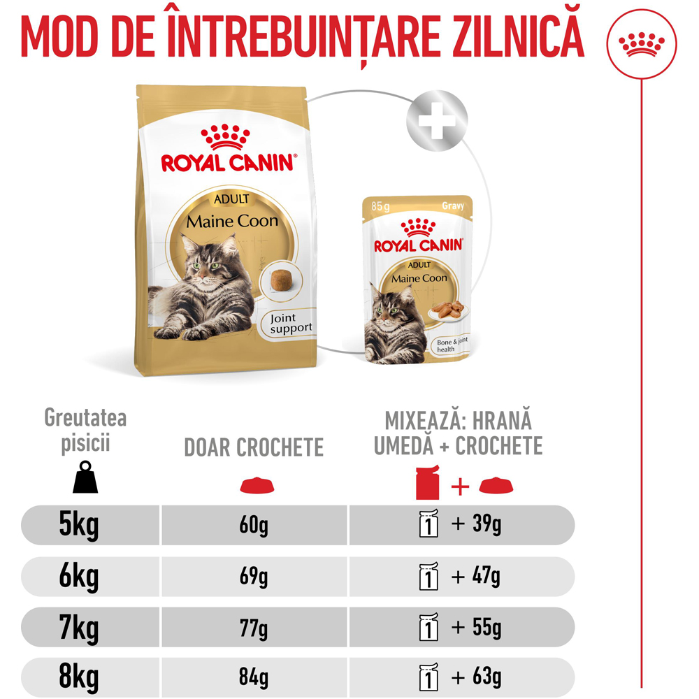 Hrana uscata pentru pisici ROYAL CANIN FBN Maine Coon, Adult, Pasare, 4 kg