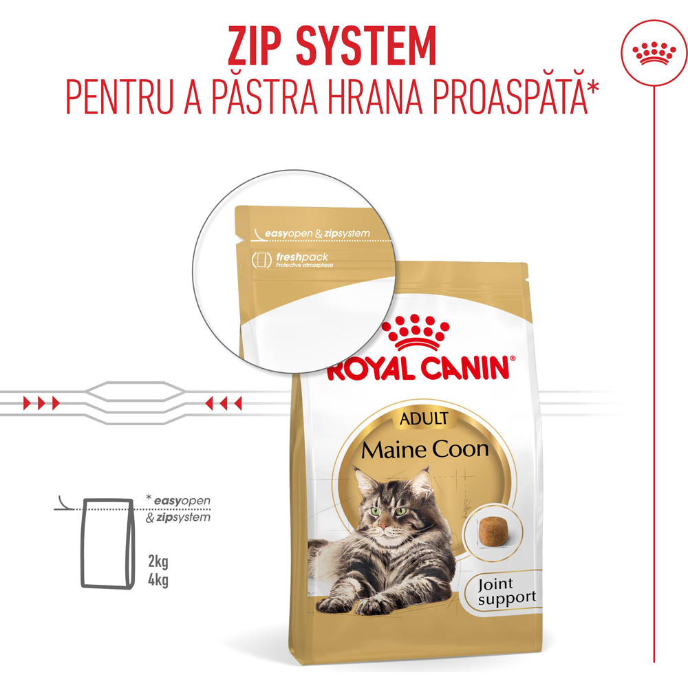 Hrana uscata pentru pisici ROYAL CANIN FBN Maine Coon, Adult, Pasare, 4 kg