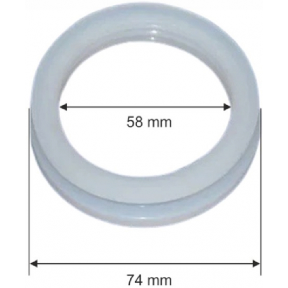 Garnitura silicon tub vidat 58 mm Sontec, silicon, gri