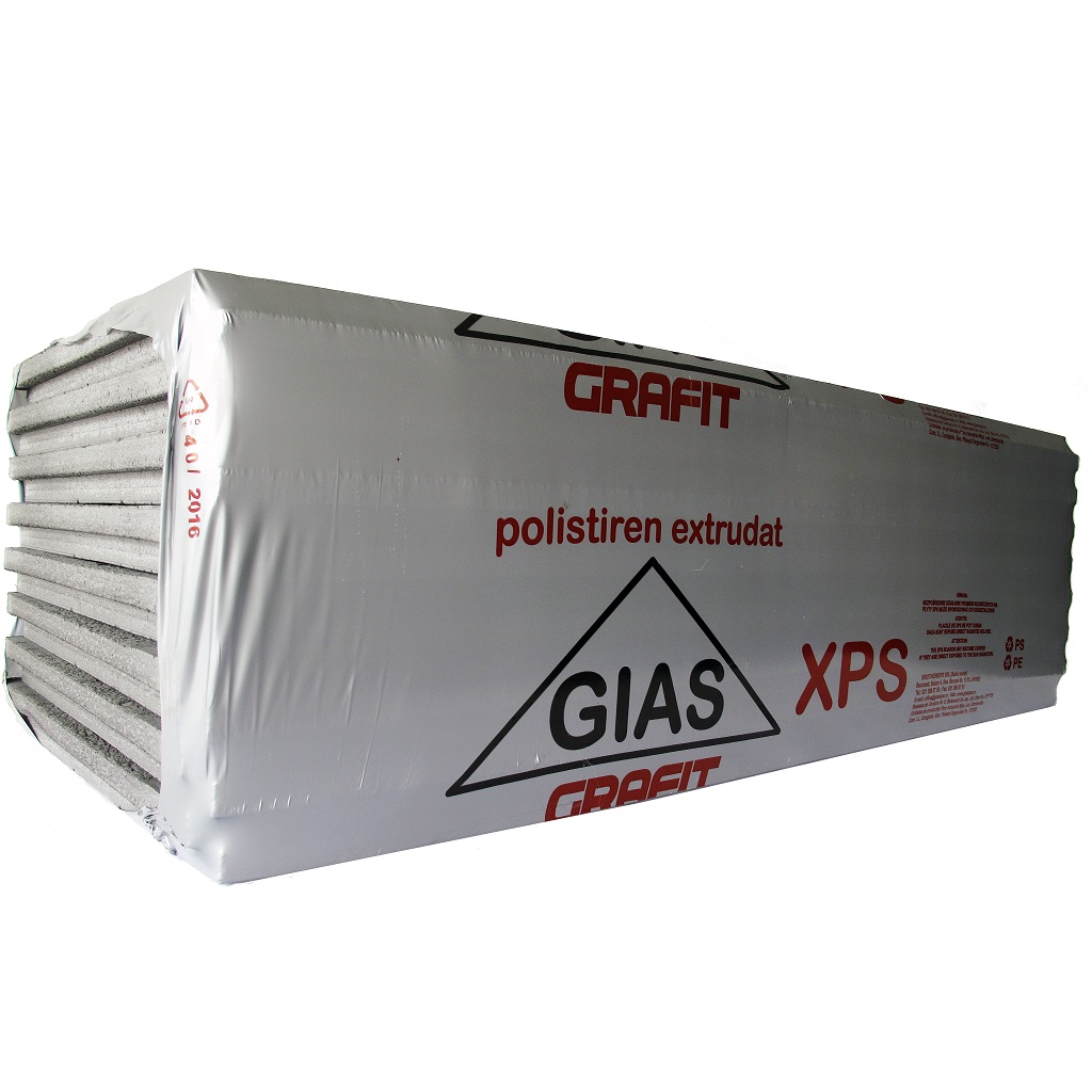 Polistiren extrudat XPS Gias, 2 x 58 x 125 cm, 14.5 mp