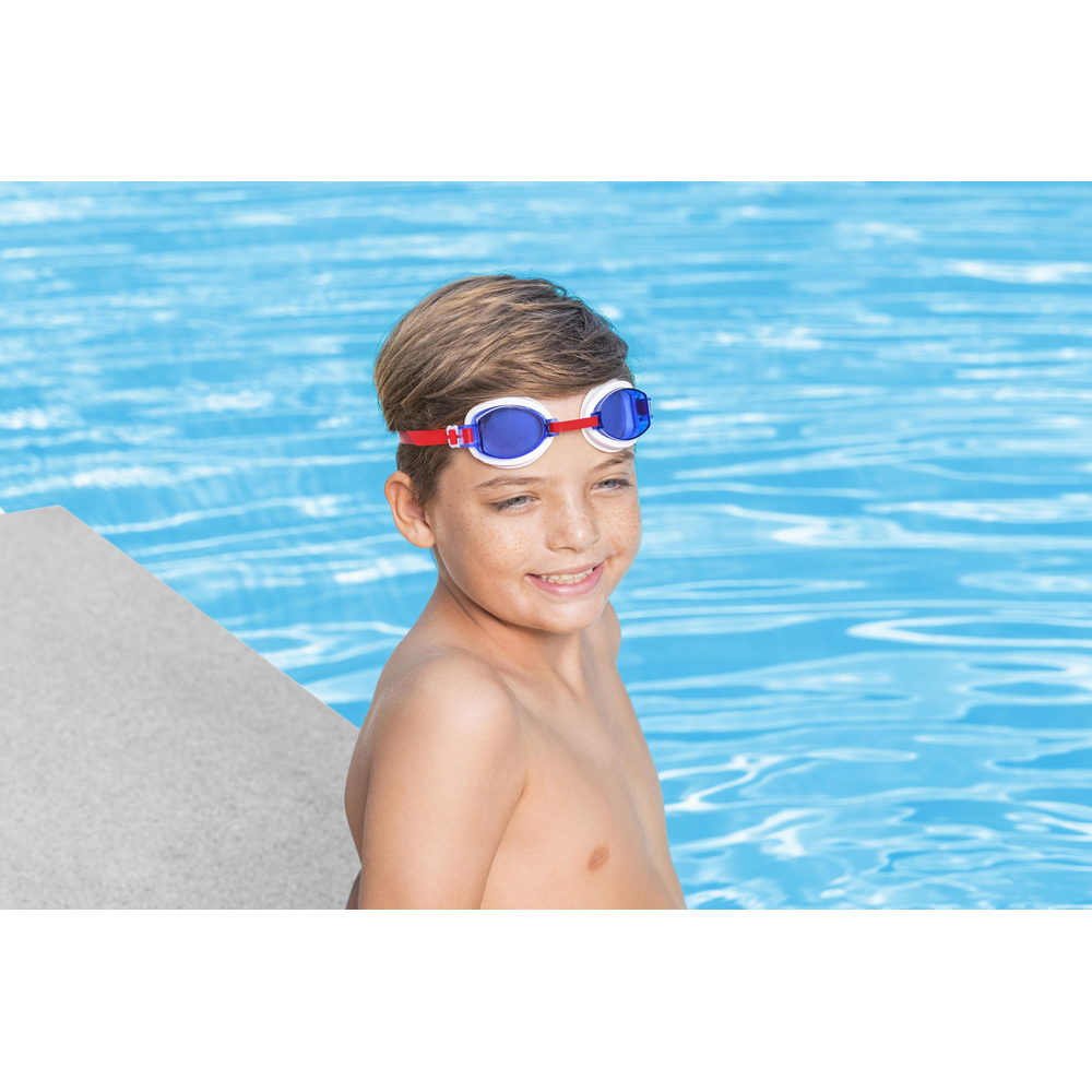 Ochelari de inot pentru copii BESTWAY Aqua Burst Essential, 7 ani+, cu strat UV, 1 buc