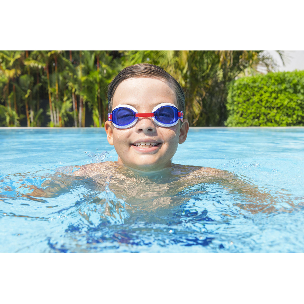 Ochelari de inot pentru copii BESTWAY Aqua Burst Essential, 7 ani+, cu strat UV, 1 buc