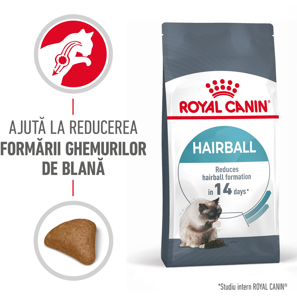 Hrana uscata pentru pisici ROYAL CANIN FCN Hairball Care, Adult, Pasare, 2 kg