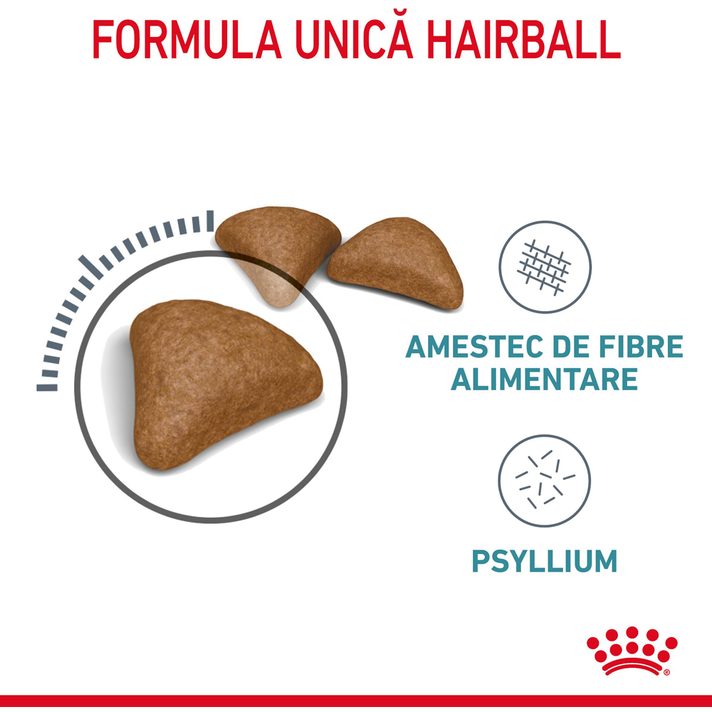 Hrana uscata pentru pisici ROYAL CANIN FCN Hairball Care, Adult, Pasare, 2 kg