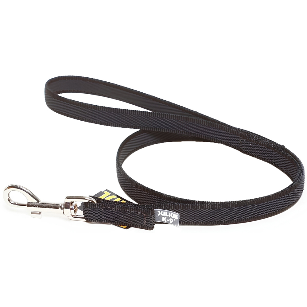 Lesa simpla caini JULIUS K-9 Color & Gray, marimea M, 120 cm, negru