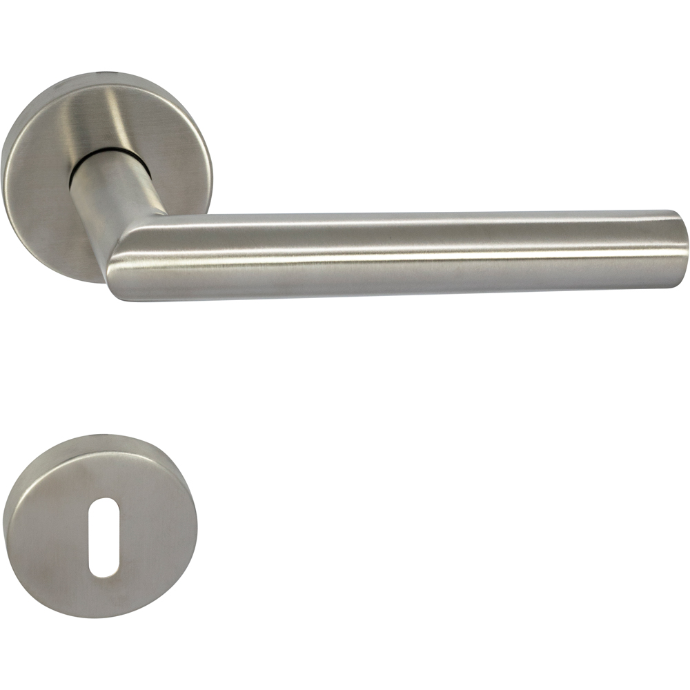 Maner usa cu rozeta VEROFER Novanta, inox, 130 mm, inox