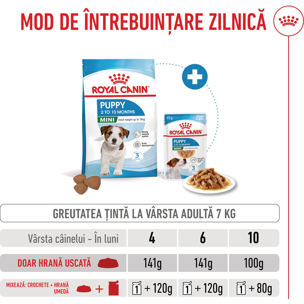 Hrana uscata pentru caini ROYAL CANIN SHN Mini, Junior, Pasare, 8 kg
