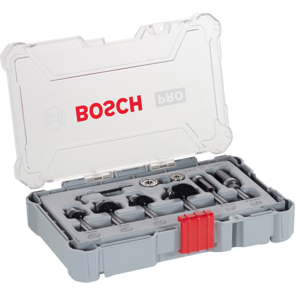 Set 6 freze BOSCH PROFESSIONAL, 6 mm