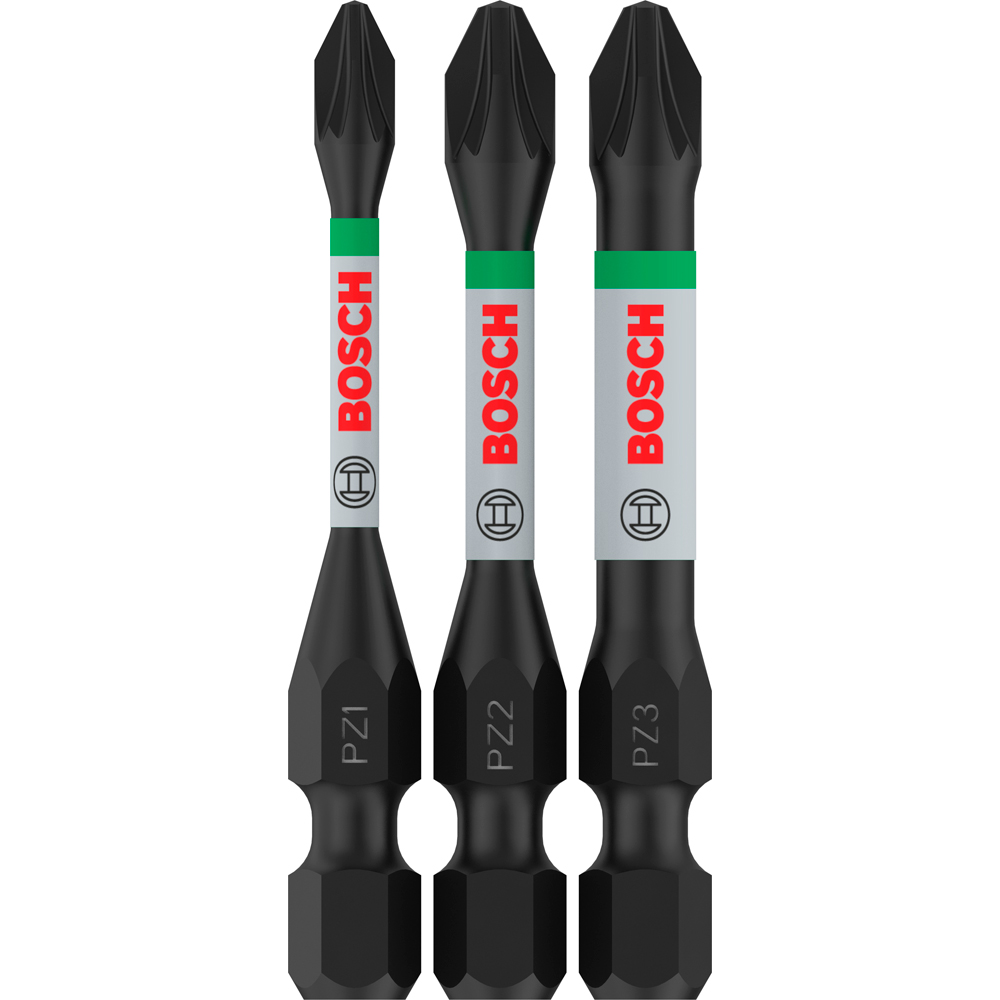 Set BOSCH PRO, 3 biti impact, 55mm, PZ1/2/3