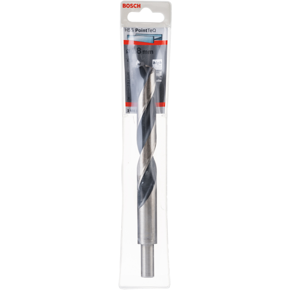 Burghiu metal BOSCH, HSS pointteq, 18mm, coada redusa