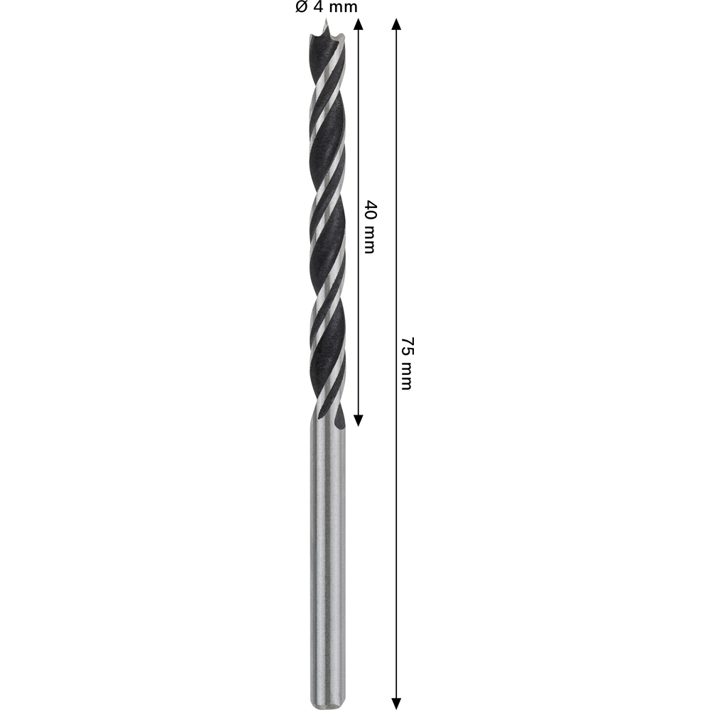 Burghiu lemn BOSCH PRO, wood, 4 mm, CYL, 1buc