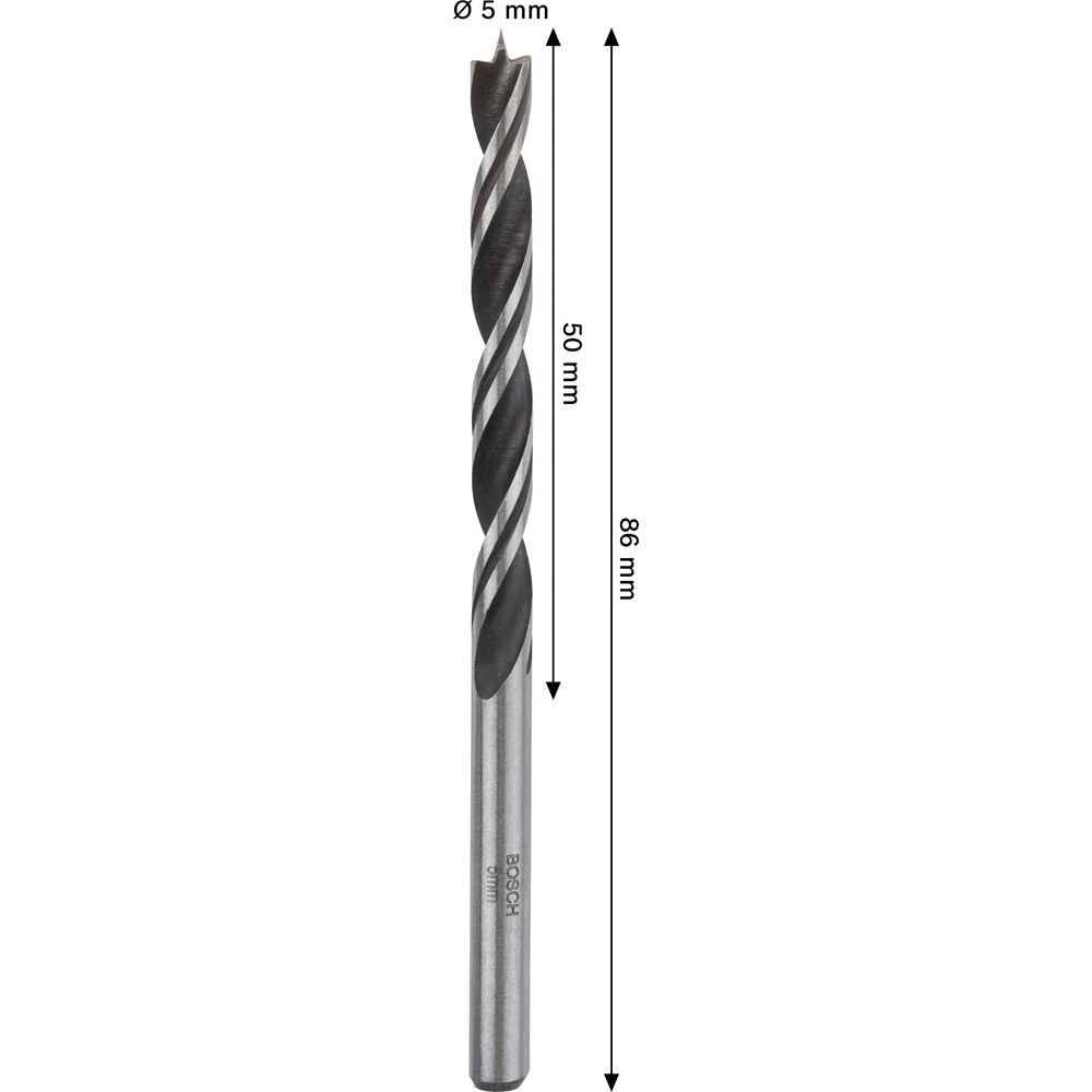 Burghiu lemn BOSCH PRO, wood, 5 mm, CYL, 1buc