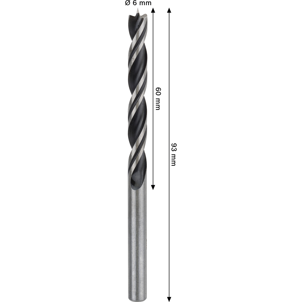 Burghiu lemn BOSCH PRO, wood, 6 mm, CYL, 1buc