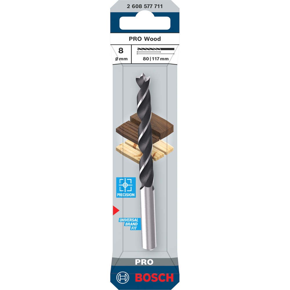 Burghiu lemn BOSCH PRO, wood, 8 mm, CYL, 1buc