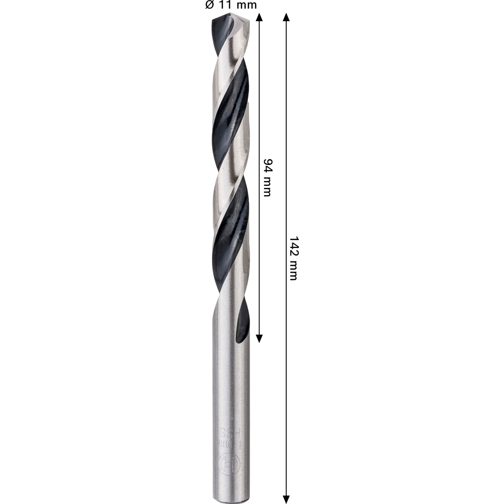 Burghiu metal BOSCH, HSS pointteq, 11 mm, CYL