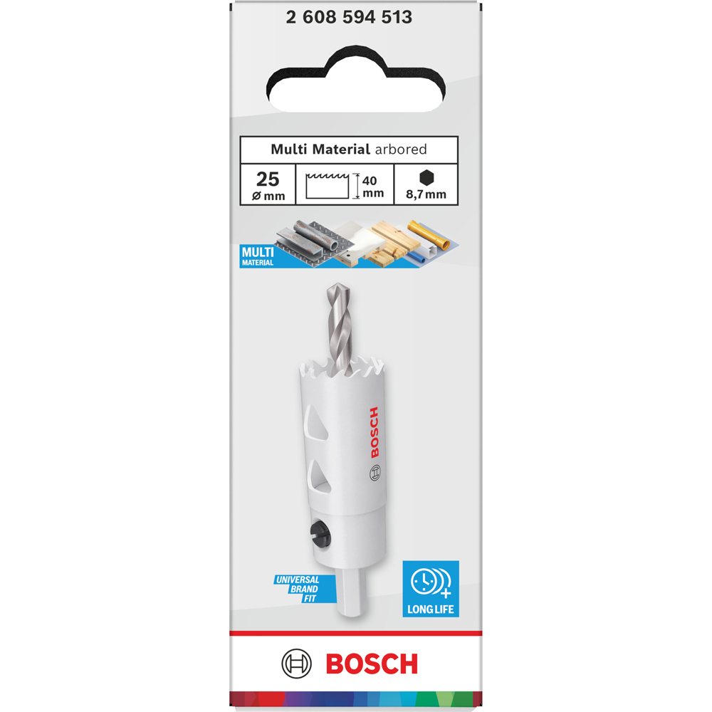 Carota multimaterial BOSCH, 25 x 40 mm