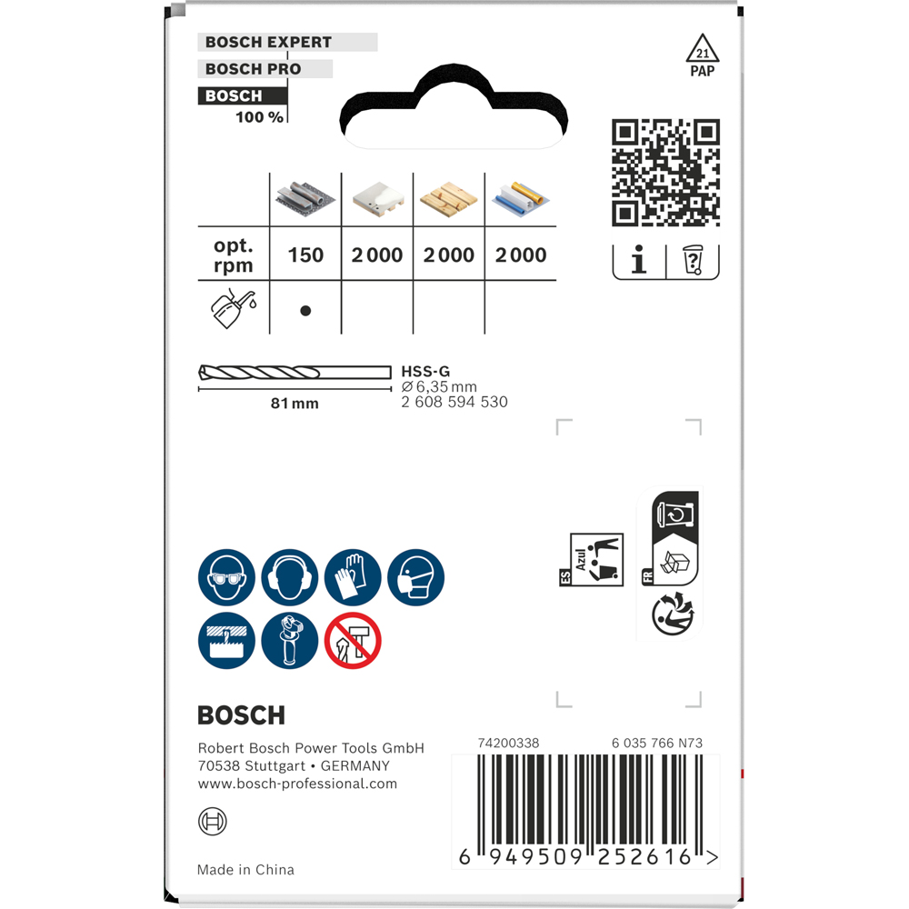 Carota multimaterial BOSCH, 57 x 40 mm