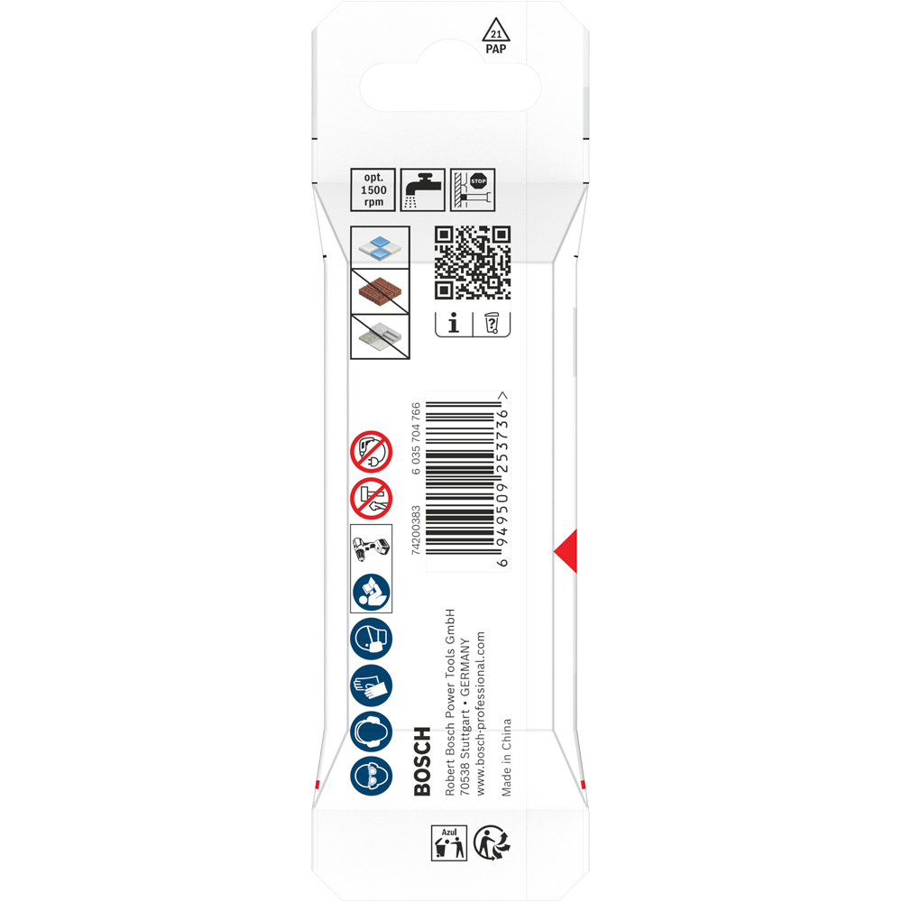 Burghiu diamantat BOSCH, ceramicwet, 8 x 10 x 30 mm