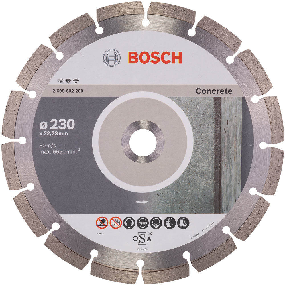 Disc diamantat BOSCH, beton, 230 x 22.2 x 2.3 mm