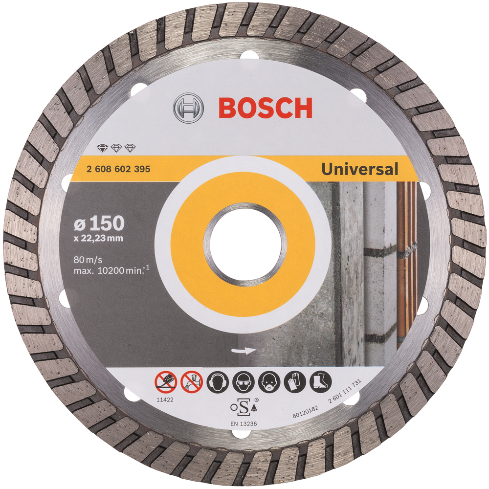 Disc diamantat BOSCH, universal, 150 x 22.2 x 2.5 mm