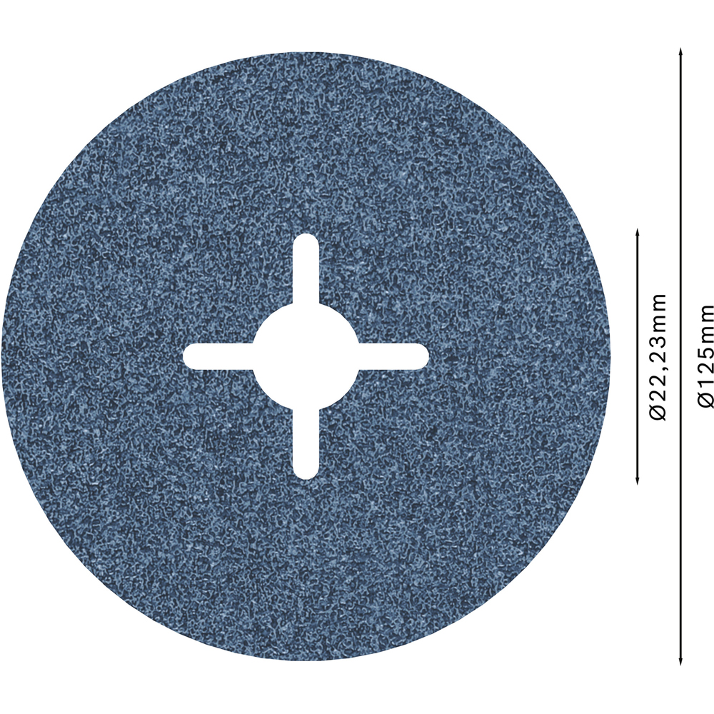 Disc abraziv BOSCH PRO, R574, metal, 125 mm, G60
