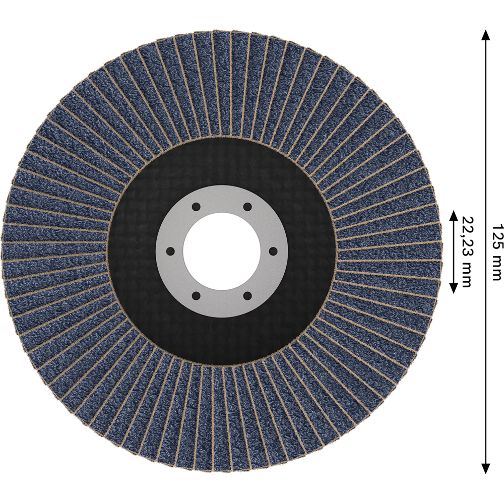 Disc lamelar BOSCH, X451 inclinat 125x22.2 mm G60