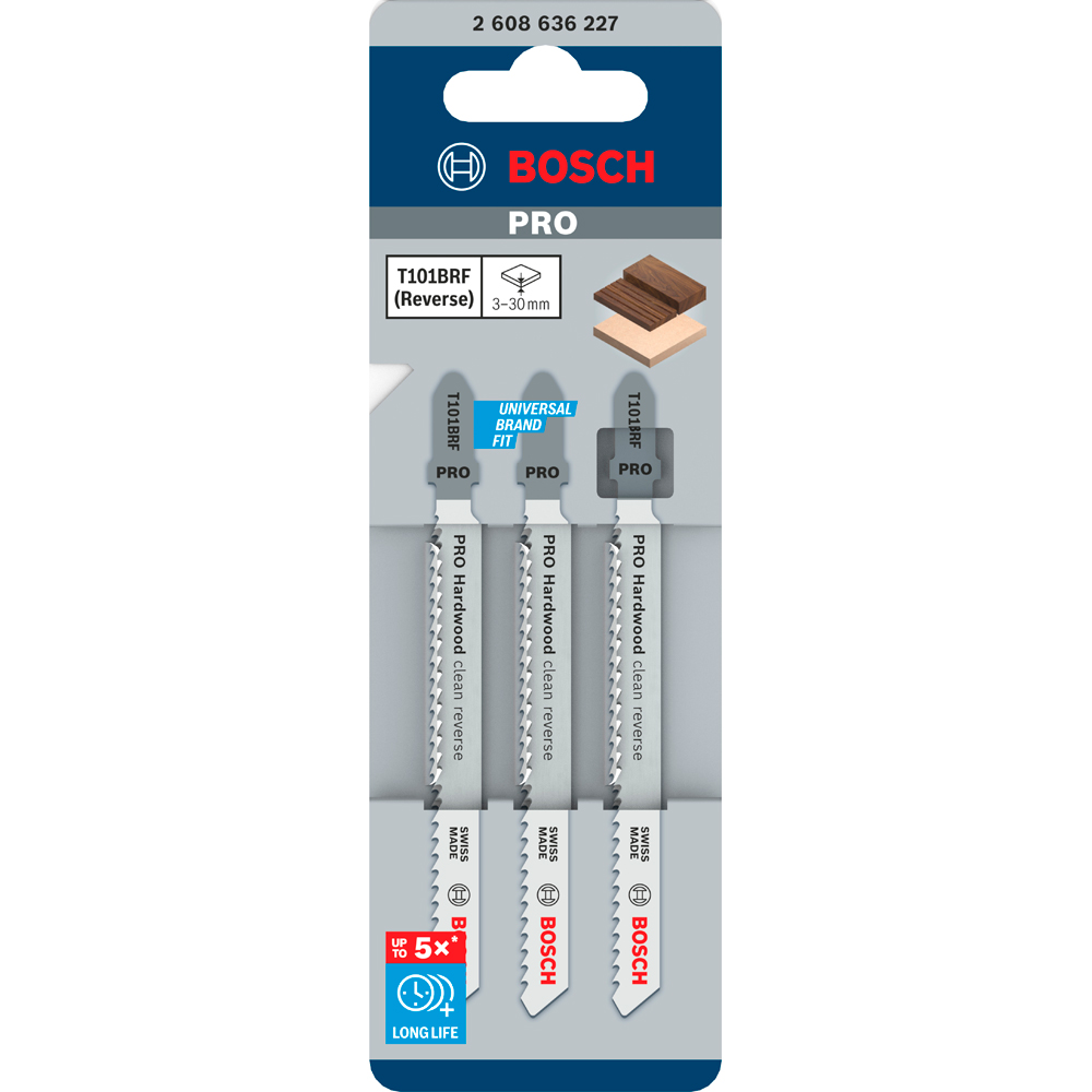 Panza pendular BOSCH PRO, hardwood t, 100mm, 3buc