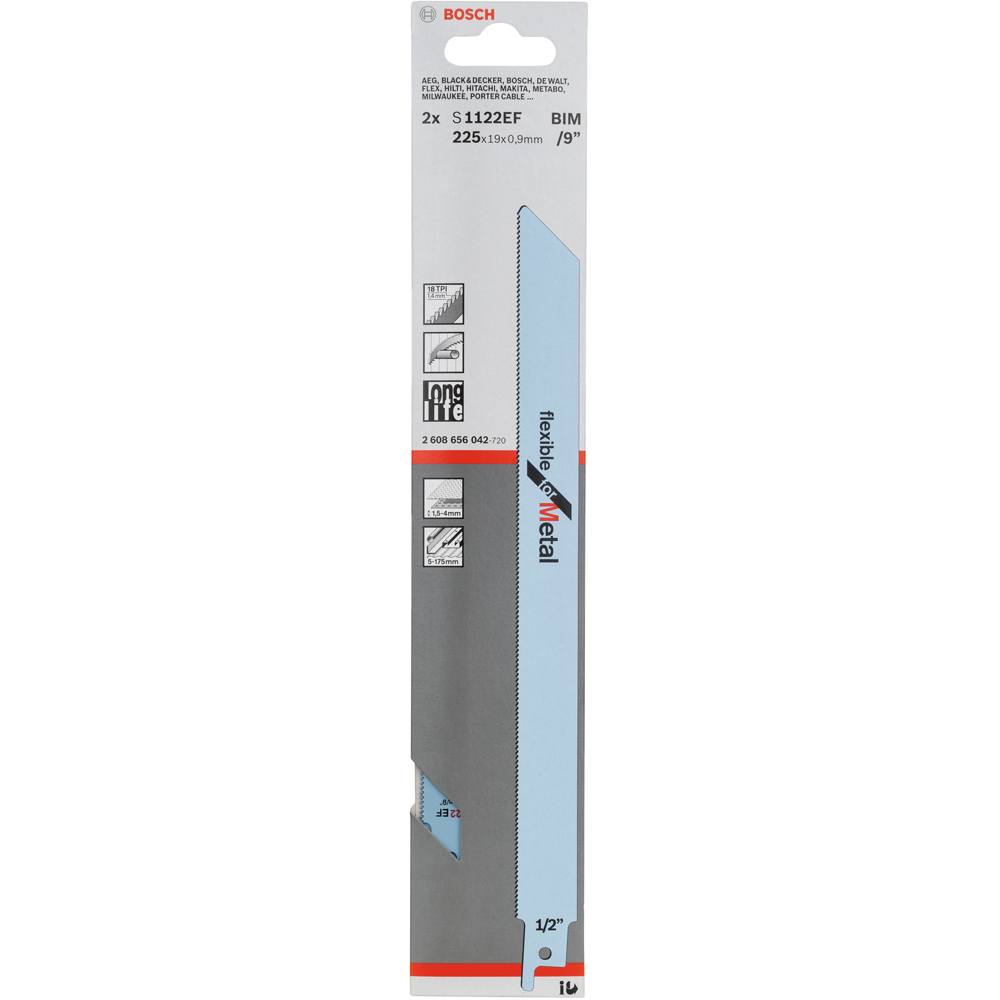 Panza ferastrau sabie BOSCH, 225mm BiMetal 2BUC