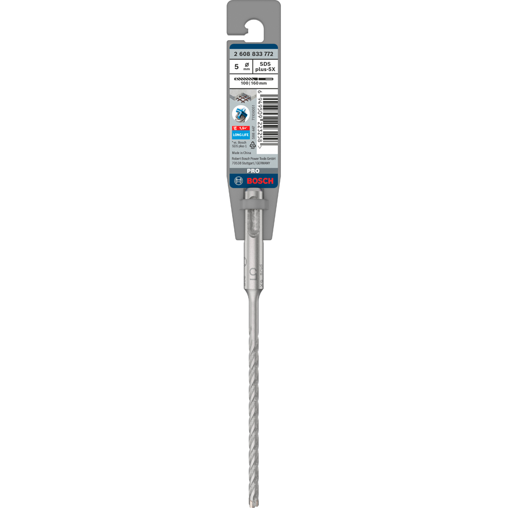 Burghiu BOSCH PROFESSIONAL, beton SDSPlus-5X 5x100x160 mm