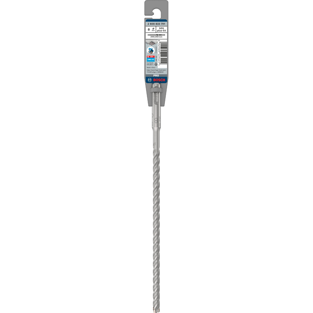 Burghiu BOSCH PROFESSIONAL, beton SDSPlus-5X 8x200x260 mm