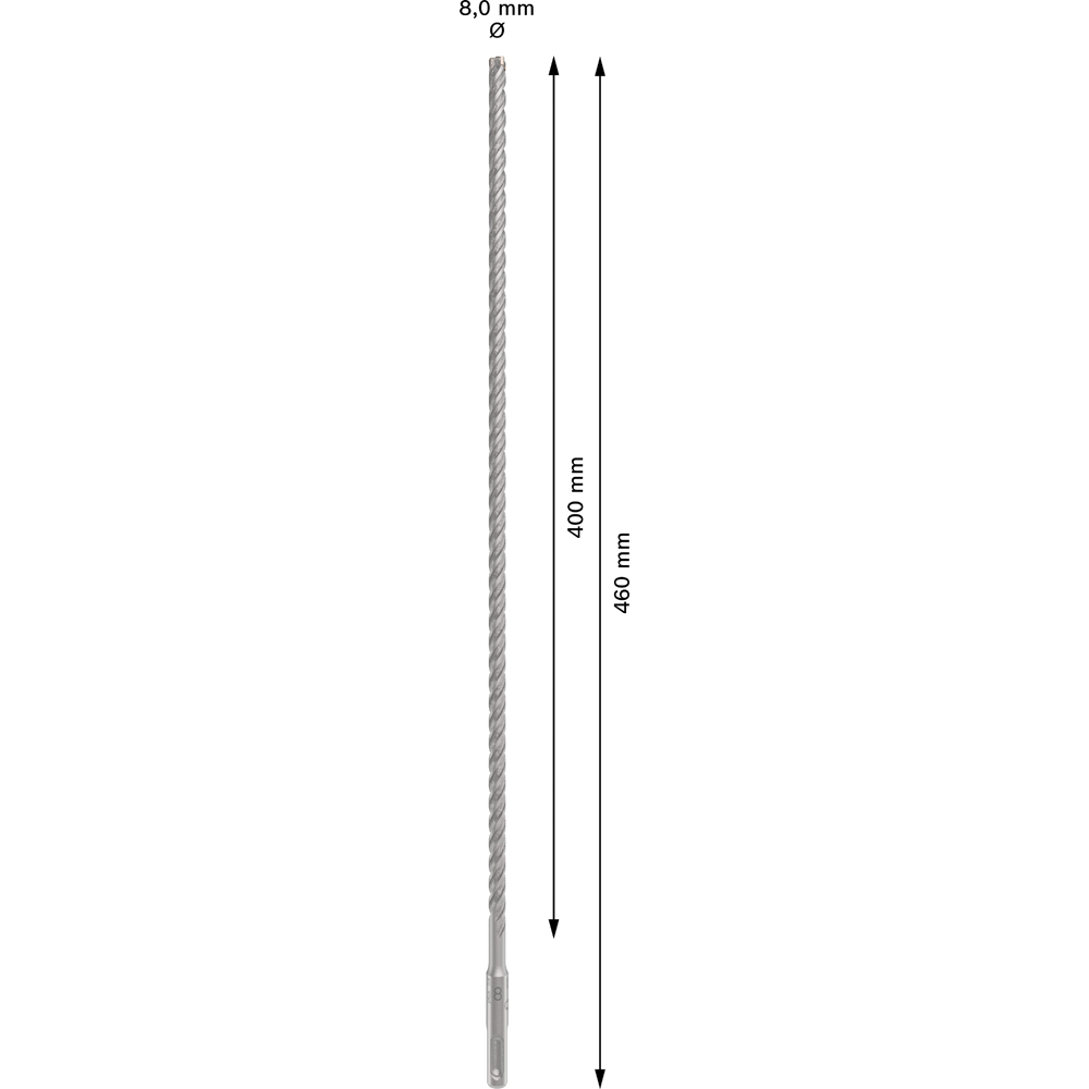 Burghiu BOSCH PROFESSIONAL, beton SDSPlus-5X 8x400x460 mm