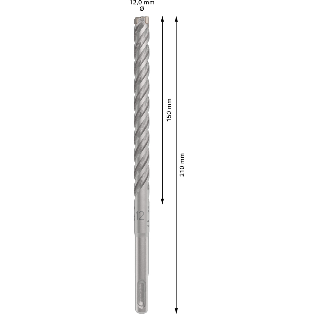 Burghiu BOSCH PROFESSIONAL, beton SDSPlus-5X 12x150x210 mm