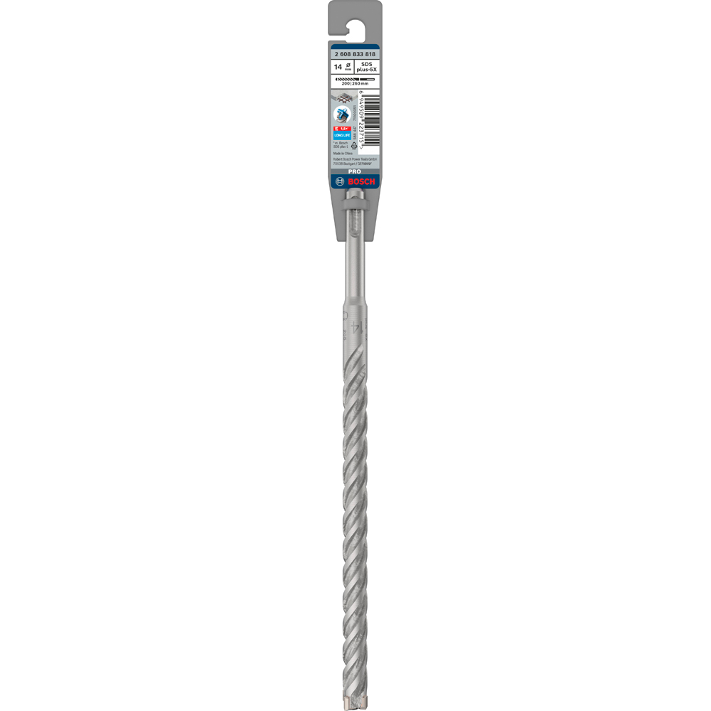 Burghiu BOSCH PROFESSIONAL, beton SDSPlus-5X 14x200x260 mm