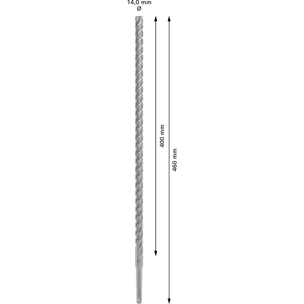 Burghiu BOSCH PROFESSIONAL, beton SDSPlus-5X 14x400x460 mm