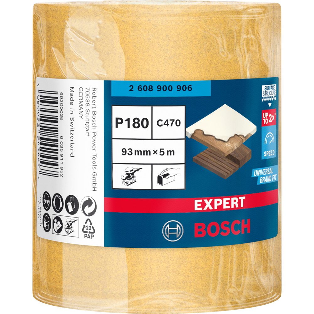 Rola abraziva BOSCH PRO, EXPERT C470 93mmx5m, G180