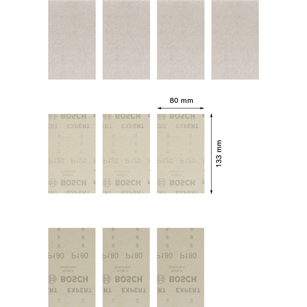 Foi abrazive delta BOSCH PRO, EXPERT, 80 x 133 mixt, 10buc