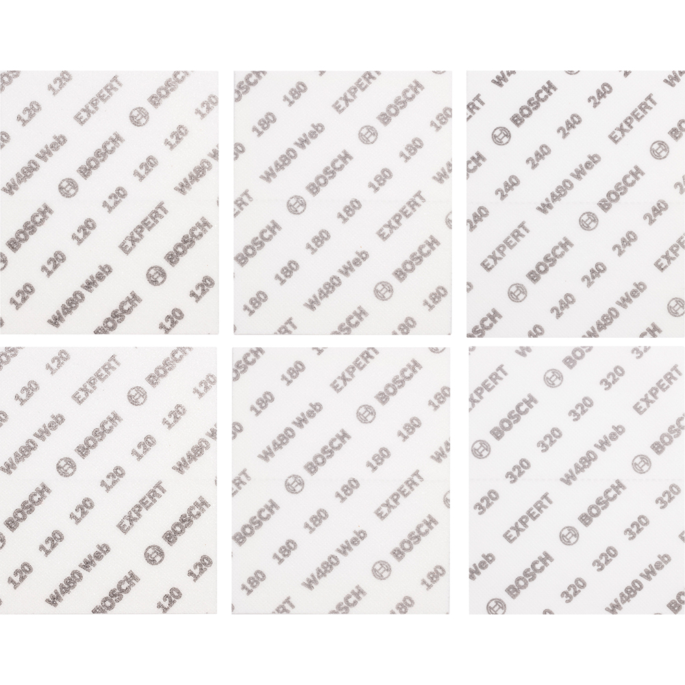 Foaie abraziva BOSCH PRO, EXPERT W480, 140 x 115MM, 6buc