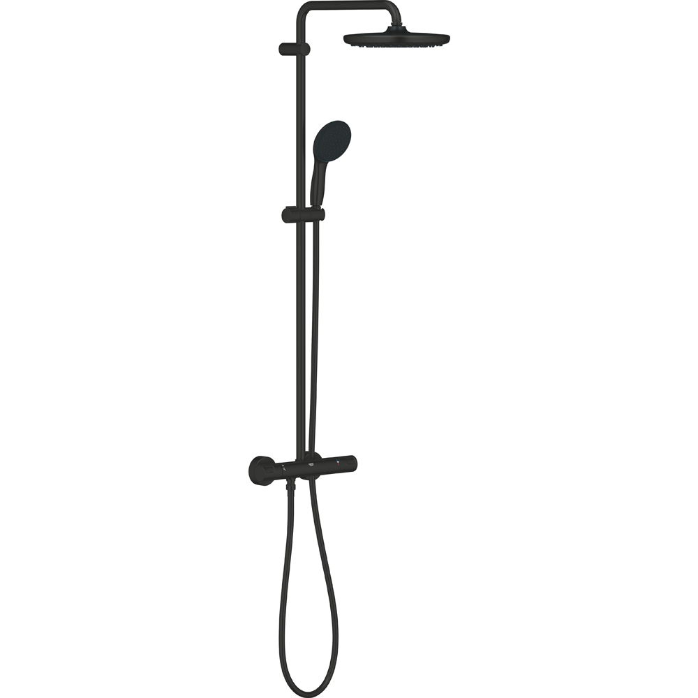 Sistem dus GROHE Vitalio Start 250 266772431, termostat, 1 functie, negru