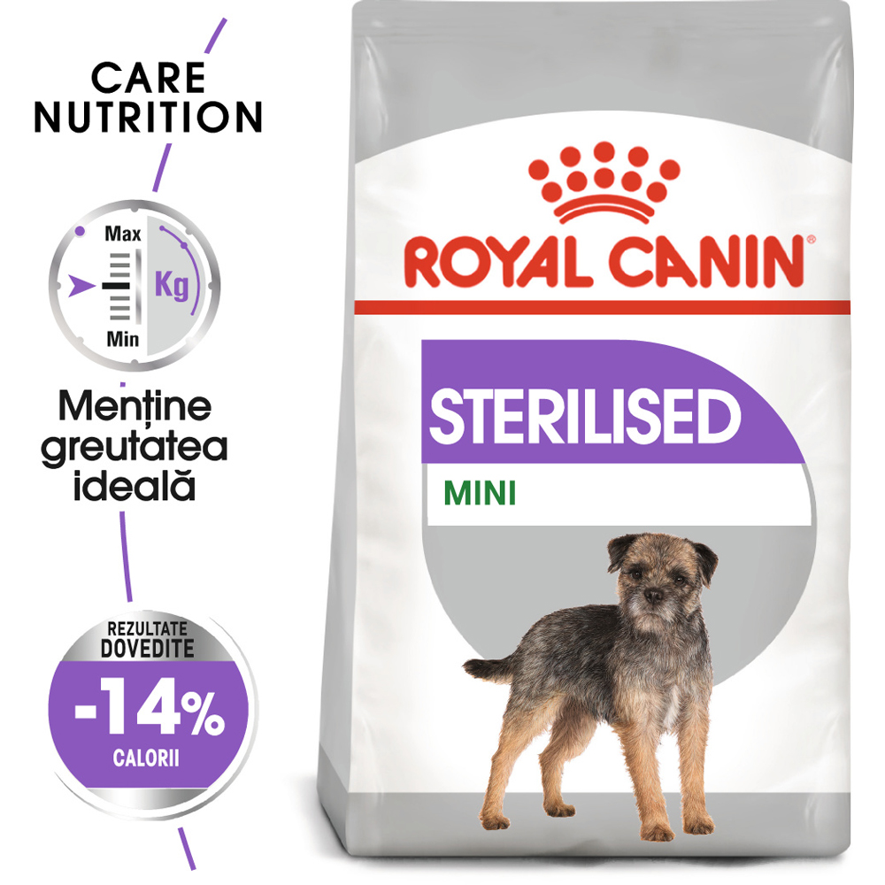 Hrana uscata pentru caini ROYAL CANIN CCN Mini Sterilised, Adult, Pasare, 1 kg