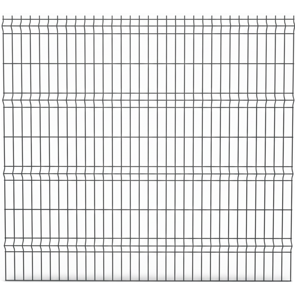Panou gard bordurat vopsit DIAL, 201 x 173 cm, 3.7 mm, otel, gri