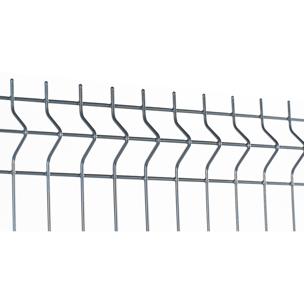 Panou gard bordurat vopsit DIAL, 201 x 173 cm, 3.7 mm, otel, gri